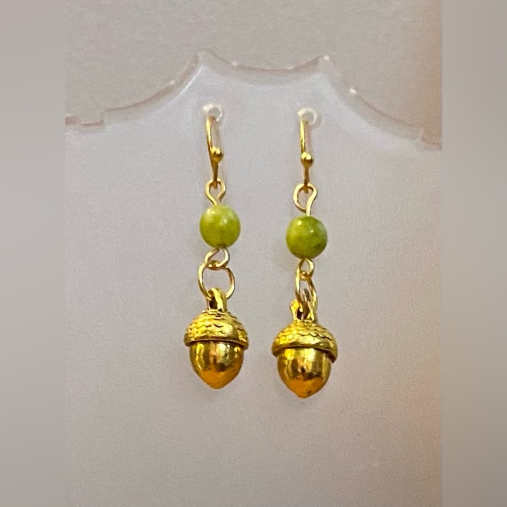 Jade earrings NEW - Strictly Canadian!